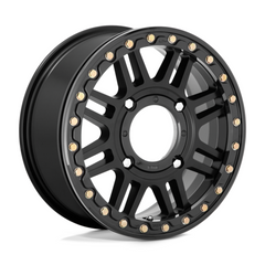 KMC Powersports KS250 15X6 4X156 S-BLK with Black Ring 38MM