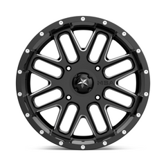 MSA Offroad Wheels MA35 20X7 4X137 G-BLK MILL 00MM - Durable Off-Road Wheel