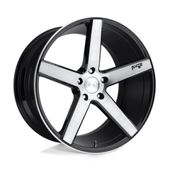 Niche 1PC M124 19x8.5 Inch Black Brushed Finish Wheel - 5x4.5 Bolt Pattern