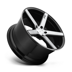Niche 1PC M124 19x8.5 Inch Black Brushed Finish Wheel - 5x4.5 Bolt Pattern