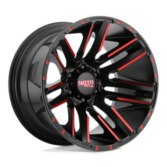 Moto Metal MO978 20X10 5X5.0 S-BLK MACH RTCC -24MM Wheel