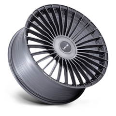 Niche 1PC M282 22x10 5x130 G-Titan Brush Finish Wheel - 20mm Offset