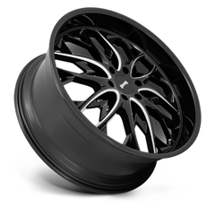 DUB 1PC S263 24X10 6X5.5 G-BLK MILL 25MM Wheel