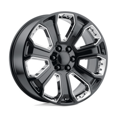 Performance Replicas PR113 Gloss Black Chrome Accent 20x9 Wheels with 6x5.5 Bolt Pattern