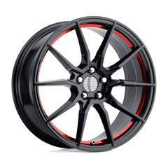 Performance Replicas PR193 20x9 5x4.5 G-Black Red Mach 30mm Wheels