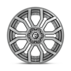 Fuel 1PC D713 20X10 6X135/5.5 BRSH-GNMTL-TTC -18MM Wheel