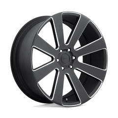 DUB 1PC S187 24X10 6X5.5 MT-BLK-MIL 20MM Wheel