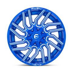Fuel 1PC D774 20x10 6x135/5.5 Blue-Mill -18MM Wheel