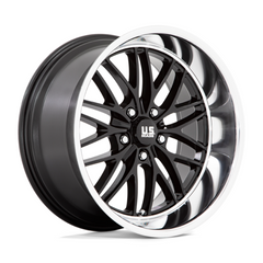 US Mag 1PC U138 Santa Cruz 20x10 Inch Gloss Black Wheel with Diamond Cut Lip