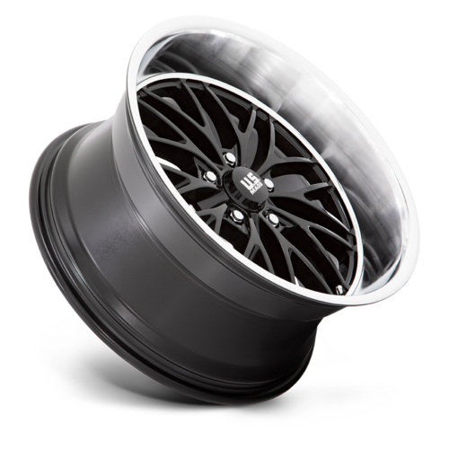 US Mag 1PC U138 Santa Cruz 20x10 Inch Gloss Black Wheel with Diamond Cut Lip