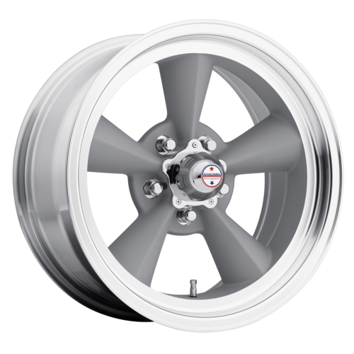 American Racing Vintage VN309 TT-O 17x8 Inch Silver Machined Lip Alloy Wheel