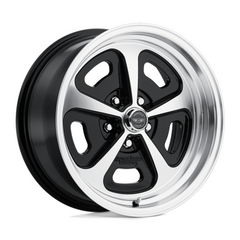 American Racing Vintage VN501 15x8 Mono Cast Wheel in Gloss Black Machined Finish