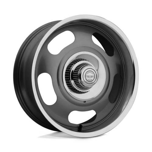 American Racing Vintage VN506 Rally 20x9.5 Inch Mag Gray Center Wheel with Polished Lip