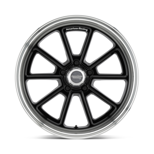 American Racing Vintage VN510 20x10 Inch Gloss Black with Diamond Cut Lip Wheel