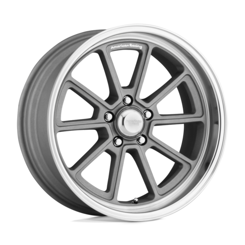American Racing Vintage VN510 18x10 Inch 5x127 Bolt Pattern Silver with Diamond Cut Lip