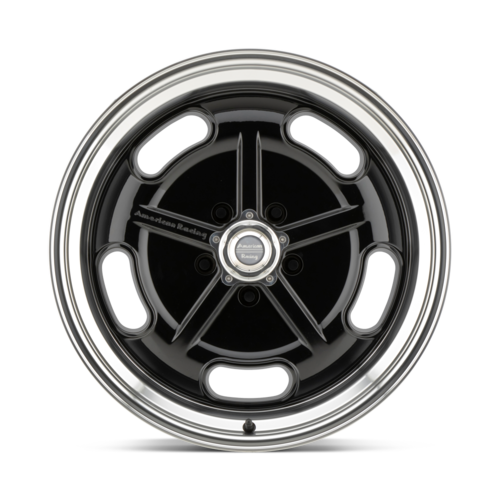 American Racing Vintage VN511 Salt Flat 17-Inch Alloy Wheel in Gloss Black with Diamond Cut Lip