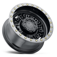 Black Rhino Hard Alloys BRABR 17X8.5 6X5.5 G-GNBLK-MCH-DTLP Wheel
