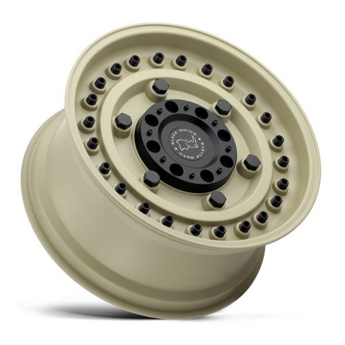Black Rhino Hard Alloys BR Armory 17x9.5 Desert Sand Off-Road Wheel with -18 Offset