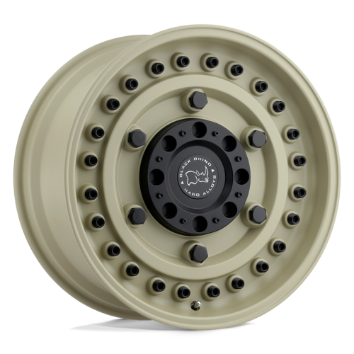 Black Rhino Hard Alloys BR Armory 17x9.5 Desert Sand Off-Road Wheel with -18 Offset