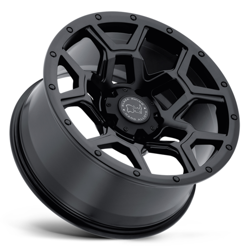 Black Rhino Hard Alloys BR Overland 17x9.5 Inch Matte Black Off-Road Wheel