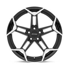 Petrol PEP1A 17-Inch Black Machined Finish Wheel - 5x4.25 Bolt Pattern