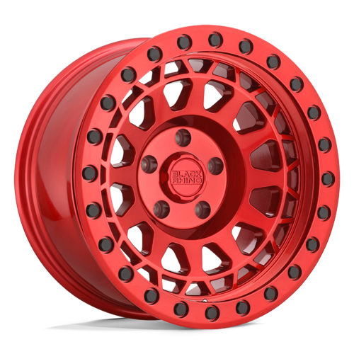 Black Rhino Hard Alloys BR PRIMM 17x9 Candy Red Wheel with 5x127 Bolt Pattern and Zero Offset