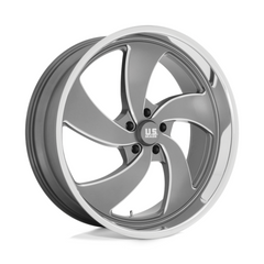 US Mag U133 24X10 5X5.0 Anthracite Mill Finish Wheel
