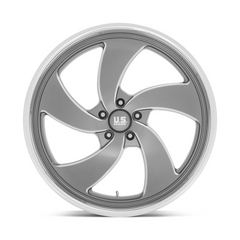 US Mag U133 24x10 5x5.0 Anthracite Mill Finish Wheel