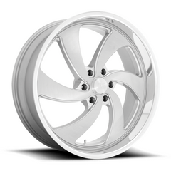 US Mag U134 24X10 6X5.5 SLV-BRS-MIL-DCL 25MM Wheel