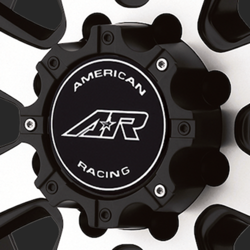 American Racing AR708 Matte Black 8-Lug Wheel Center Cap M564MBAR