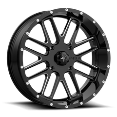 BANDIT UTV 18X7 4X137 G-BLK MILL 00MM