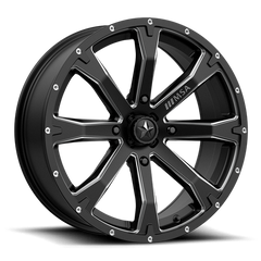 BOUNTY UTV 20X7 4X137 S-BLK MILL 10MM