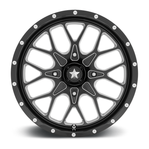 PORTAL UTV 20X7 4X156 115 G-BLK-MILL +0