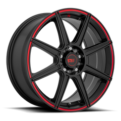 MR142 17X7 5X4.25/4.5 S-BLK RED 40MM