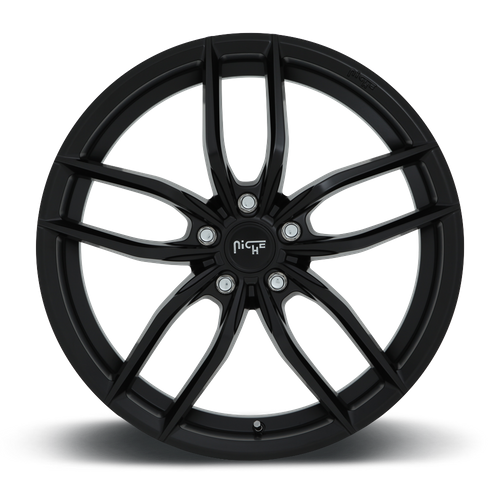 Niche 1PC M203 VOSSO 20x9 Wheel, 5x112 Bolt Pattern, Matte Black, 38mm Offset