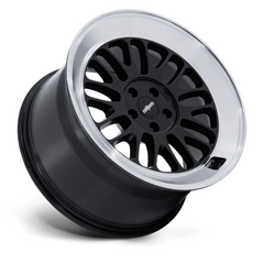 Rotiform RC214 SCP 18x8.5 Wheel, 5x100, +35 Offset, Gloss Black Diamond-Cut Lip