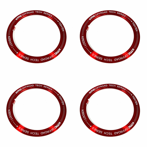 KMC KM100/101/102 Cap Ring, Red