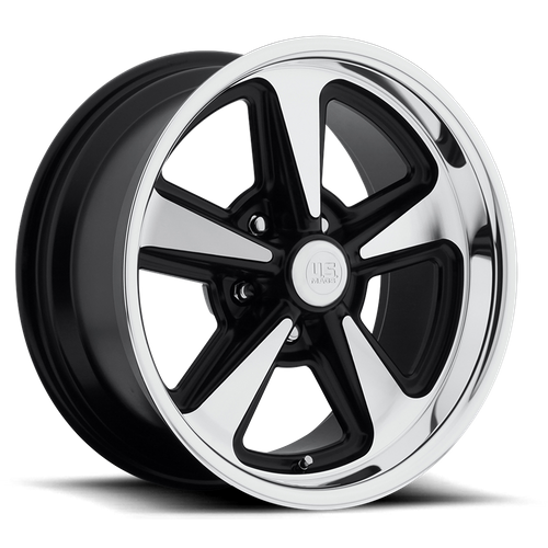 Matte Black Machined Wheel US Mag 1PC U109 BANDIT, 5X120.65 Bolt Pattern