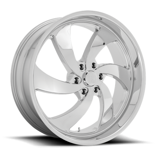22x10 US Mag 1PC U132 DESPERADO Chrome Wheel, 6x5.5, +25 Offset