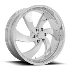 22x10 US Mag 1PC U132 DESPERADO Chrome Wheel, 6x5.5, +25 Offset