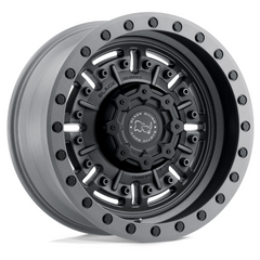 Black Rhino ABRAMS 20-Inch Textured Matte Gunmetal Wheel, 8x165.1 Bolt Pattern
