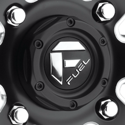 Fuel 1PC UTV Bolt-On Cap 1.3-Inch Tall, Matte Black and Chrome