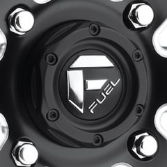 Fuel 1PC UTV Bolt-On Cap 1.3-Inch Tall, Matte Black and Chrome