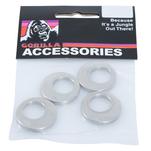 Gorilla Automotive 79913B Chrome Cragar Offset Washers, 5-Pack