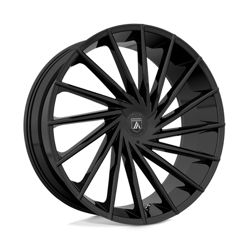 Asanti Black ABL-18 Matar 24x9 Inch Gloss Black Alloy Wheel with 6x135/139.7 Bolt Pattern and 30mm Offset