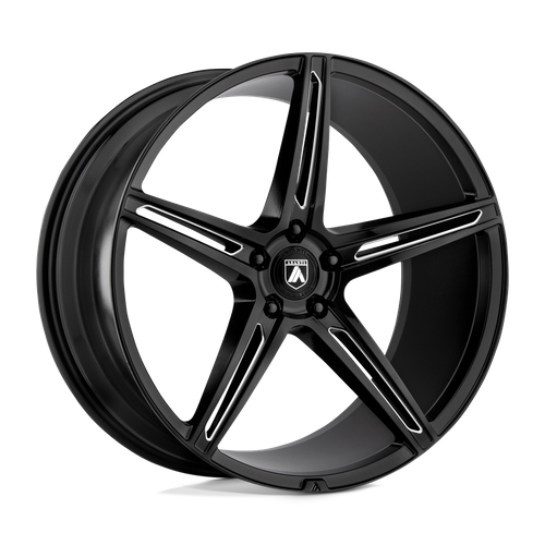 Asanti Black ABL-22 Alpha 5 22x9 Inch Gloss Black Milled Wheel