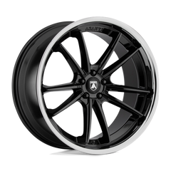 Asanti Black ABL-23 Sigma 20x9 Inch Gloss Black with Chrome Lip Wheels with 5x112 Bolt Pattern and 25mm Offset