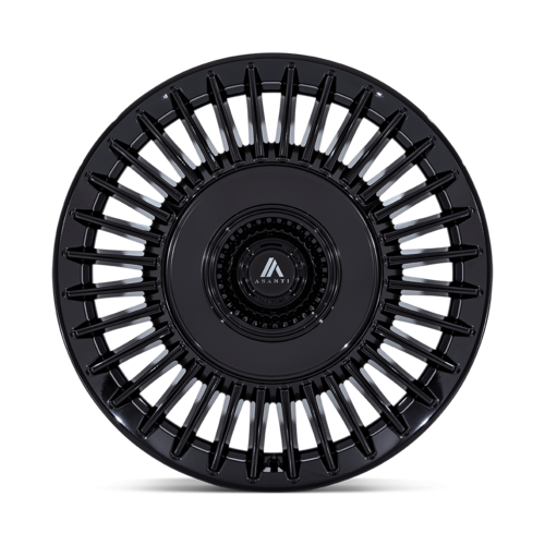 Asanti Black AB040 TIARA 20x10.5 Inch Gloss Black Wheel with 5x115/120 Bolt Pattern and +18 Offset