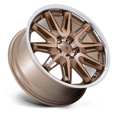 Asanti Black AB047 Imperator 22x10.5 Bronze Machined Wheel with Stainless Steel Lip