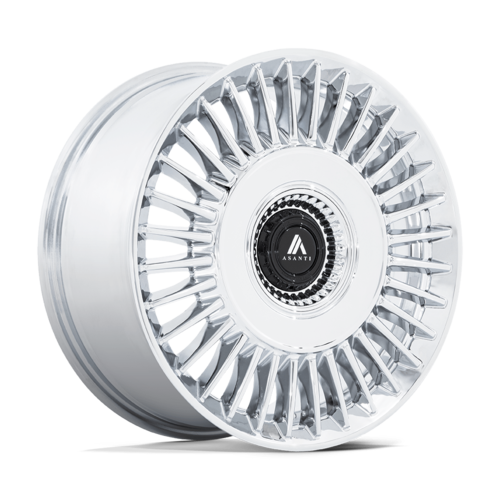 Asanti Black AB040 TIARA 22-Inch Chrome Wheels with 9-Inch Width and 38mm Offset